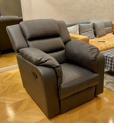 Rəflər, etajerkalar: Rahatlayın – tünd boz rəngli, recliner mexanizmalı kreslo - Mexanizm — 5