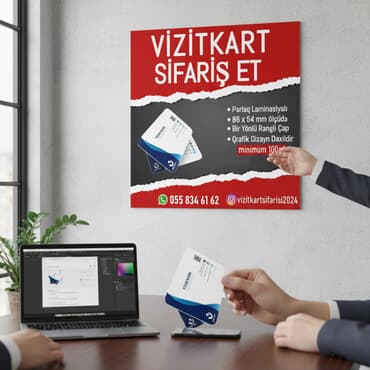 3d çap: Təcili Vizitkart 2saat icinde tehfil al — 2