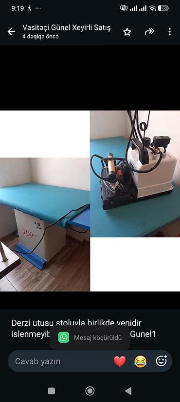 Derzi utusu stoluyla birlikde yenidir islenmeyib 550azn Bine (8896) — 1