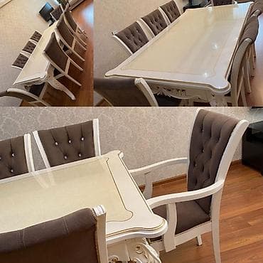 stol ustul: Qonaq otağı üçün, İşlənmiş, Açılan, Kvadrat masa — 1