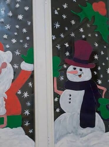 Ковры: Xüsusi yeni il vitraj rəsmləri – şüşə üzərində əl işi dekor - Mövzu — 3