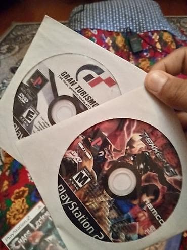 аудио усилитель купить: Real alıcıya 55mPlayStation 2 Slim oyun konsolu. Komplektə şəkildə — 8
