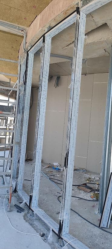 Фасадные работы: Alüminium sürgülü şüşə fasad sistemi – radiuslu/əyri xəttli açılışlar — 1