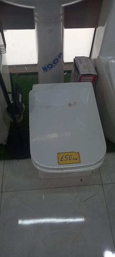 aksa generator: Sanitar avadanlıqlar – tualet qabları və kirəmit rəngli lavabo - — 5
