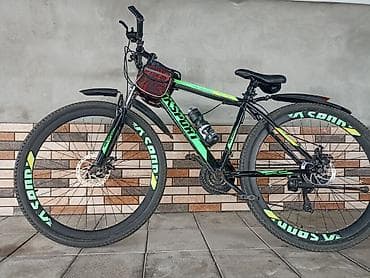 24 vesebet: Dağ/şəhər tipli velosiped – Asdon (yaşıl/qara dizayn) Xüsusiyyətlər — 1