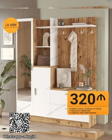 berber güzgüsü: Açılan, 1 qapı Künc dolab, Dəhliz dolabı — 1