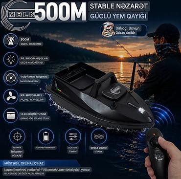 isma bikes: MBLN 500M uzaqdan idarə olunan güclü yem qayığı - Təxminən 500 m — 1