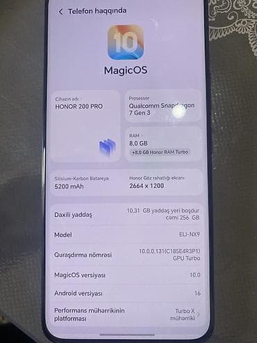 balaca tv: Honor 200 Pro, 256 GB, rəng - Qara, Barmaq izi, Simsiz şarj, İki sim kartlı — 5