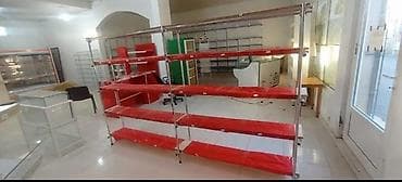 künc rəf: Satılır: vitrin polka - Tip: Mağaza üçün metal karkaslı vitrin/polka — 1