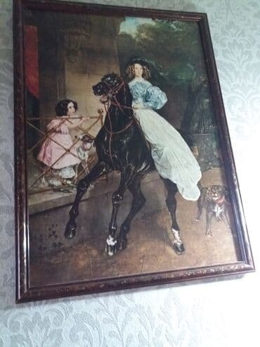 şirin pişik şəkilləri: Большая картина Брюллов " Всадница" размеры 55/70 — 3