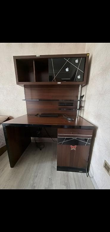 komputer stolu tap az: Düz masa, Polkalı, Siyirməli, MDF — 1