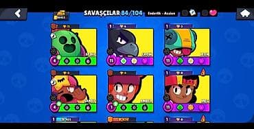 triko dest: Brawl Stars oyunu üçün inkişaf etmiş oyun hesabı - Kupa yolu: 30 432 — 5