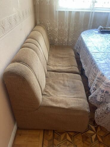 metbex ucun kunc divanlari: Mətbəx üçün künc divan dəsti - 3 hissədən ibarət yumşaq künc divan — 3