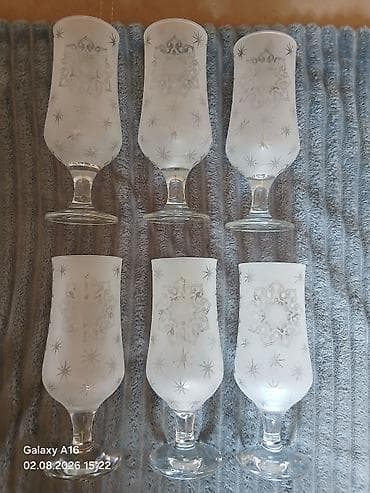 Stəkanlar: Qədəhlər, Şüşə, 6 ədədli dəst, 400 ml, Rusiya — 2