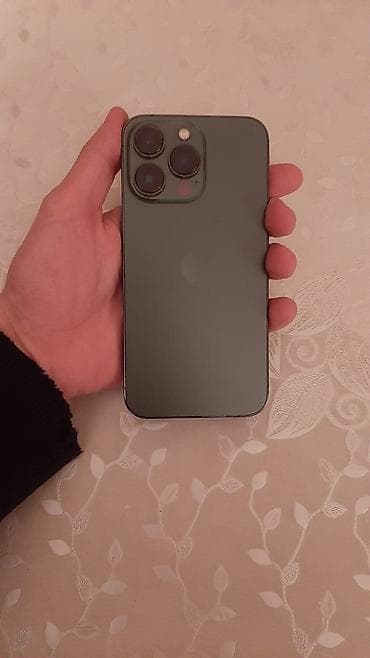iphone 13 2 ci el: IPhone 13 Pro, 128 GB, Alpine Green, Barmaq izi, Face ID — 2