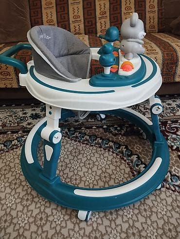 çəliklər: Uşaq gəzdirəni (walker) - Dairəvi baza və 6 təkər: hərəkəti — 2