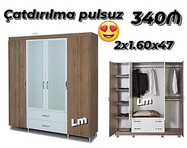 parca dolablar: Paltar dolabları, qarderoblar — 1