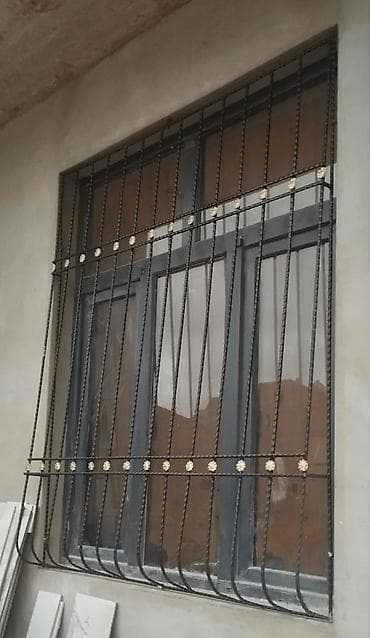 taxta pencere: Dəmir pəncərə barmaqlıqları – fərqli dizaynlarda hazırlanmış dekorativ — 10