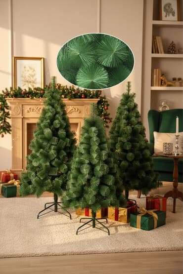 şaxta baba paltarı: (Yolka) Süni şam ağaclarının satışı.1,20 sm,1,50 sm,2,10 sm,2,40 sm — 1