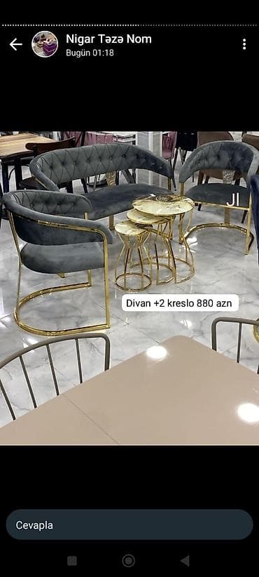 dolab 2 ci el: Yeni, Divan, 2 kreslo — 1
