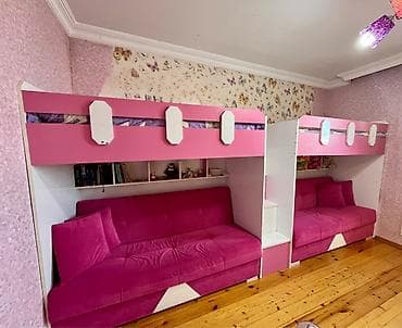 alaca mebel: Qız üçün, İşlənmiş, Çarpayı, Matras ilə — 4