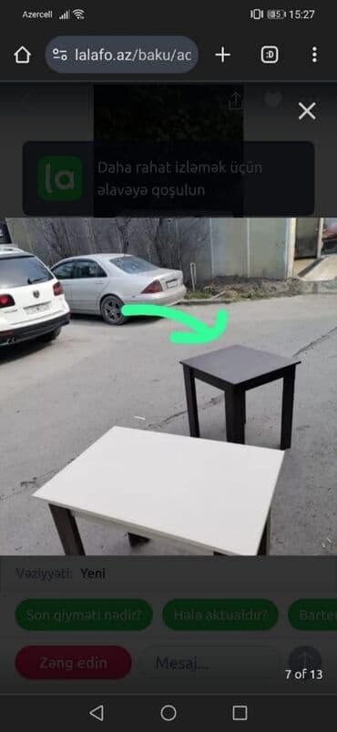 jaluzler metbex üçün: Mətbəx masası, Yeni, Laminat, Dördbucaq masa — 9