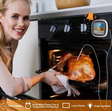 lazer termometr: Kolbasa/ət məhsulları üçün iynəli rəqəmsal (elektron) toxunmalı — 6