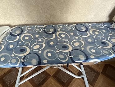 utu stolu skafli: Dəmir stol və qoşma ütü - Geniş səthli ütü stolu: təxminən 120×38 sm — 2