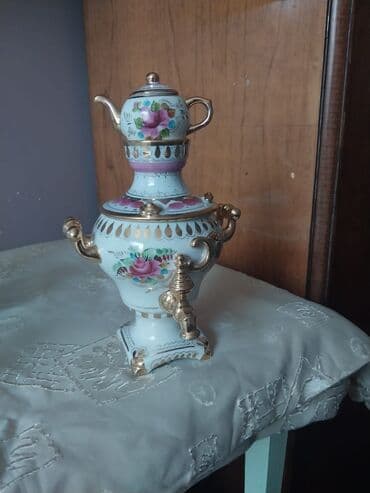 nimçe nedir: Çay dəsti, rəng - Qızılı, Farfor — 21