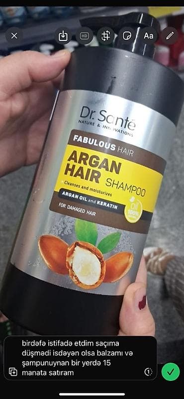 vozol yağ: Şampun Keratin Quru və qırılan saçlar üçün — 1