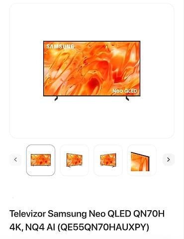 Yeni Televizor Samsung NEO QLED 55" 4K (3840x2160), Pulsuz çatdırılma