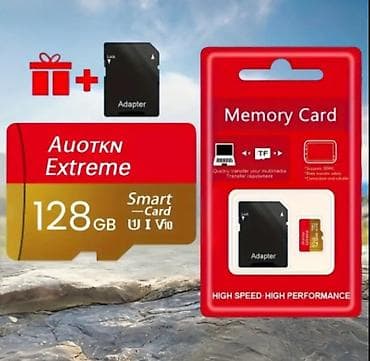128 GB microSD/TF yaddaş kartı + SD adapter - Yaddaş həcmi: 128 GB -
