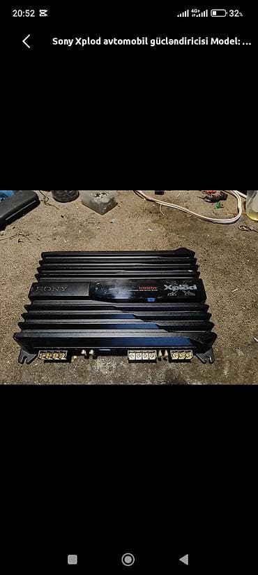 Sony Xplod avtomobil gücləndiricisi - Güc: 1000W (Xplod seriyası) -