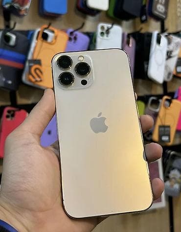 IPhone 13 Pro Max, 256 GB, Qızılı, Zəmanət, Barmaq izi, Simsiz şarj
