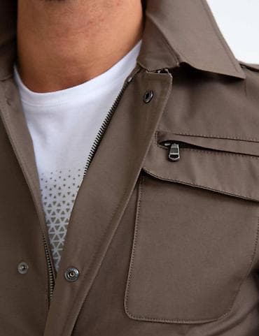 плащ: Cacharel Trençkot. Premium keyfiyyətli Cacharel brendindən xaki — 4