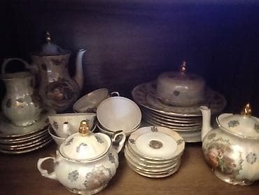 cay servisi: Çay dəsti, rəng - Ağ, Farfor, Madonna, 6 nəfərlik, Almaniya — 3