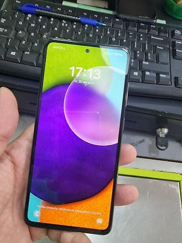 samsung komputer: Samsung Galaxy A52 5G, 128 GB, rəng - Qara, Face ID — 2