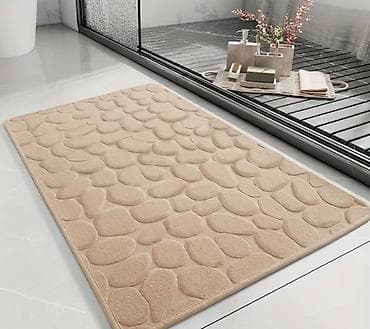 winda teker evi: • SİFARİŞLƏ GƏTİRİLİR 🛍️ • Yumşaq daş naxışlı vanna otağı xalçası - — 4