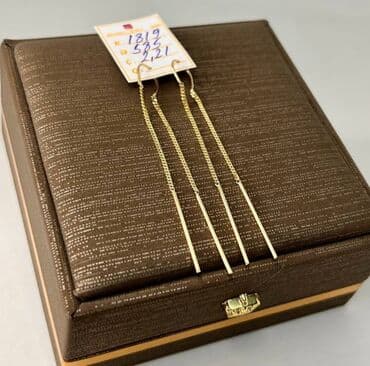 sirqalar qizil: Sırğa, Sarı qızıl, 585 Əyar, 216 g — 1