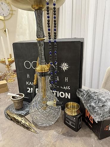 muncuq: OCEAN Hookah KAIF 2nd Edition nargilə dəsti - Premium dizayn: qızılı — 2