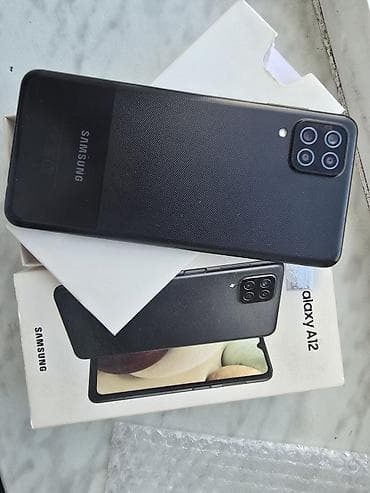 lazne kamere: Samsung Galaxy A12, 64 GB, rəng - Qara, Sensor — 1