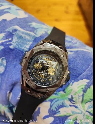 sevgililer ucun qolbaqlar: Yeni, Qol saatı, Hublot, rəng - Qara — 1