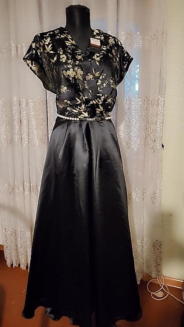 yun don: TƏZƏ Qadın axşam geyimi – zərif uzun don - Rəng: qara, üst hissədə — 3