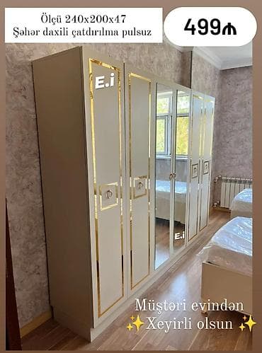 Sifarişlə Dolab / 6 Qapılı Dolab 499Azn💥 ✔️Rəng seçimi var Şəhər lalafo.az -da Sifarişlə Dolab / 6 Qapılı Dolab 499Azn💥 ✔️Rəng seçimi var Şəhər