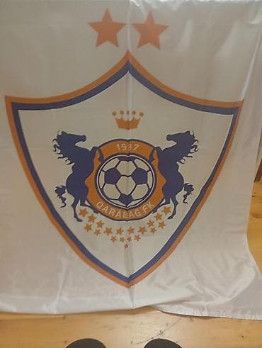 Qarabağ FK bayrağı İşlənməyib və satılır - Rəsmi loqolu dizayn