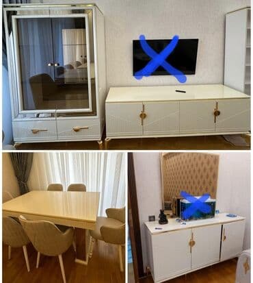 işlənmiş oturacaqlar: Yeni, Komod, Masa və oturacaqlar, TV altlığı, Kredit yoxdur, Türkiyə — 1