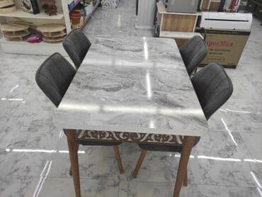 Masa və oturacaq dəstləri: Mətbəx üçün, Yeni, Açılan, Dördbucaq masa, 4 stul — 4