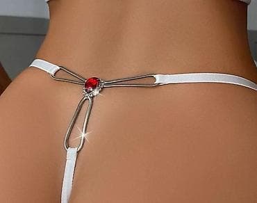 Alt paltarı: Məhsul: Zərgərlik bəzəkli nazik qayışlı string (G-string) alt paltarı — 2