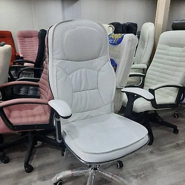 tək stollar: Yeni, Təkərli, Qolları tənzimlənir, Dəri — 5