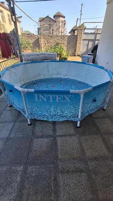 INTEX karkaslı çardaq/həyətyanı hovuz - Brend: Intex - Tip: karkaslı — 2